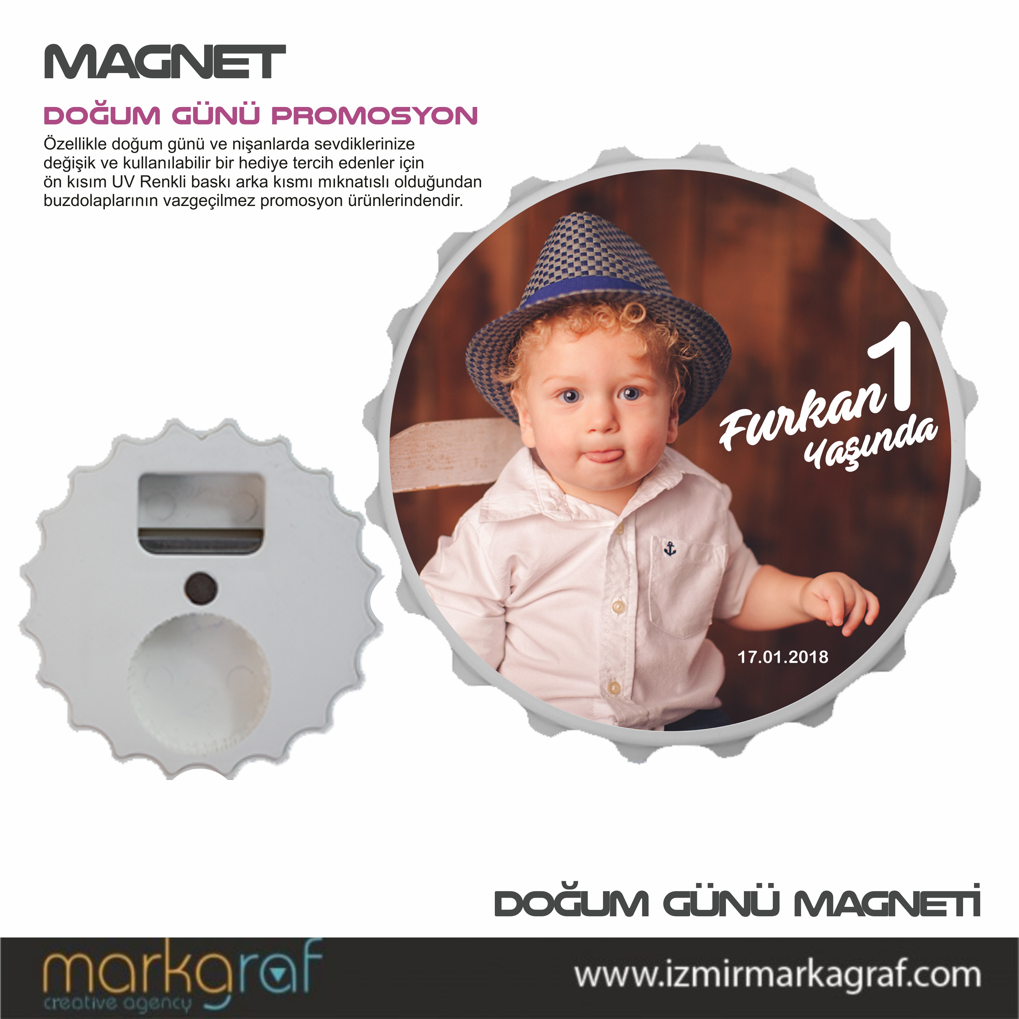 DOĞUM GÜNÜ MAGNET BASKI