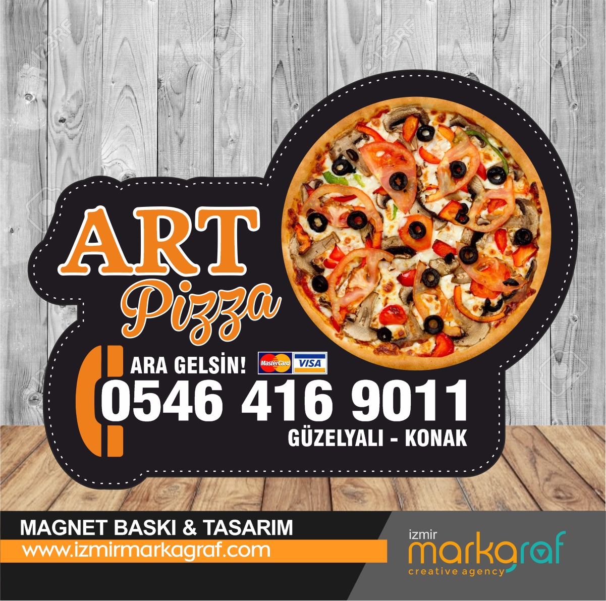 izmir paket servis magnet baskı, konak paket servis magnet baskı, pizzacı magnet baskı