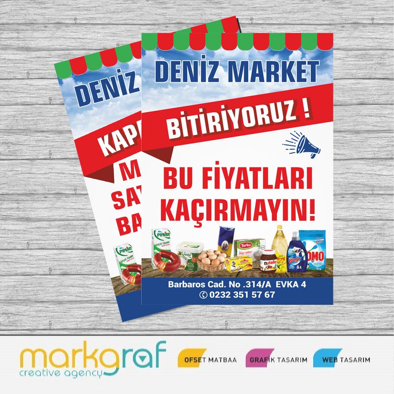 MARKET BROŞÜRÜ BASKI