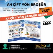 A4 BROŞÜR BASKI 1000A