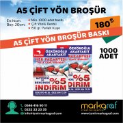 A5 BROŞÜR BASKI İZMİR / 1000