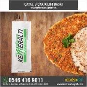 BASKILI ÇATAL BIÇAK KILIFI