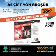 İZMİR BROŞÜR BASKI A5 / 2000