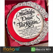 KALİGRAFİK YAZILI TABAK 09