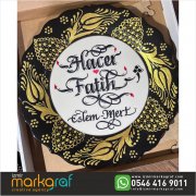 KALİGRAFİK YAZILI TABAK 17