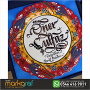 KALİGRAFİK YAZILI TABAK 21