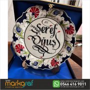 KALİGRAFİK YAZILI TABAK 06